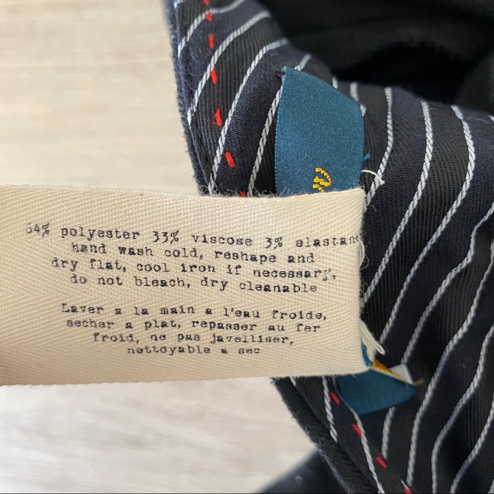 Anthropologie | Cartonnier Black Pinstripe Trouser - Picture 12 of 12